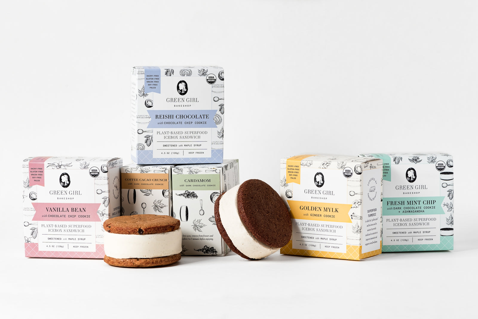 6-Pack of Plant-Based Superfood Cookie Sandwiches